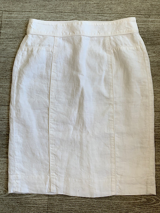 Banana Republic White Linen Skirt UK8