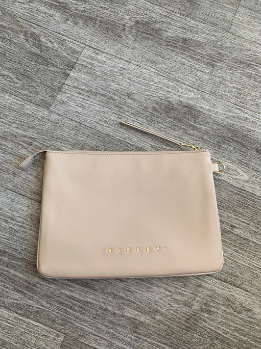 Sisley Nude Clutch Bag With Gold Branding