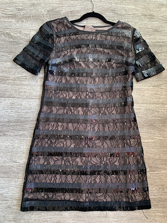 Next Black Lace & Sequin Dress UK8