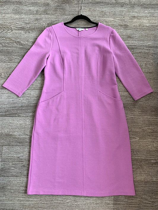 Boden Lilac Ribbed Jersey Dress UK14