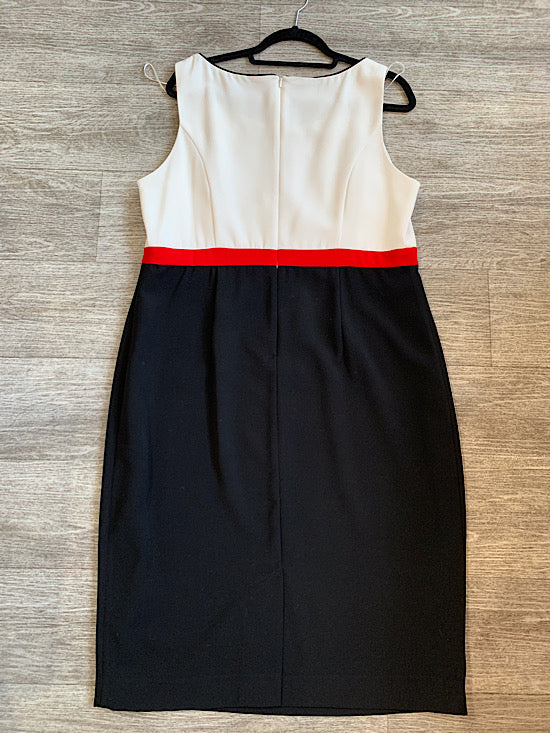 Roman Black and Ivory  Block Dress UK18