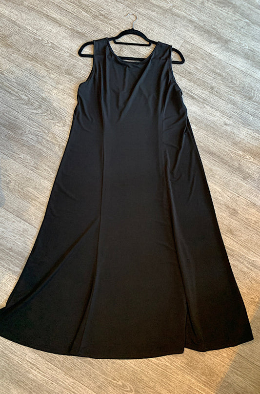 Doris Streich Black Sleeveless Dress UK16
