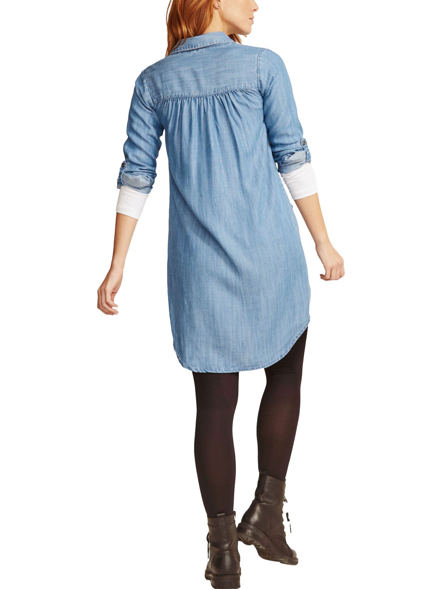 Harper Denim Midi Shirt Dress
