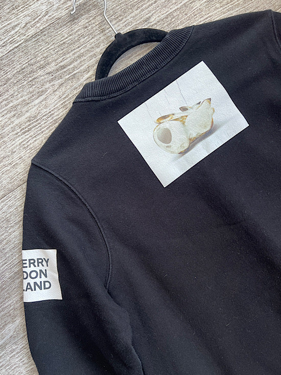 Burberry Black Sweatshirt UKXS (fits up to UK12)