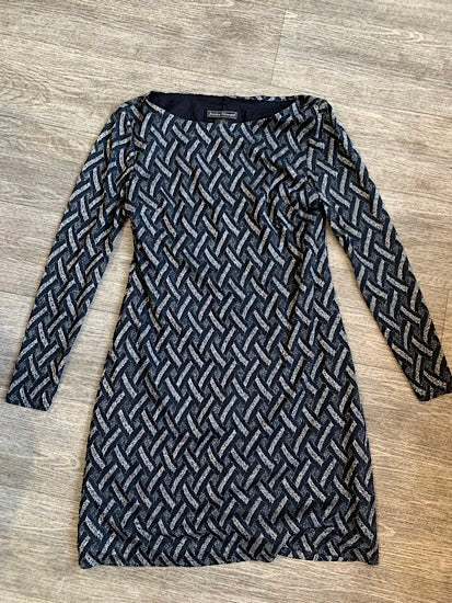 Jessica Howard Navy And Silver Sparkle Dress UK8