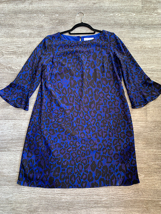 Wallis Blue & Black Animal Print Dress UK12