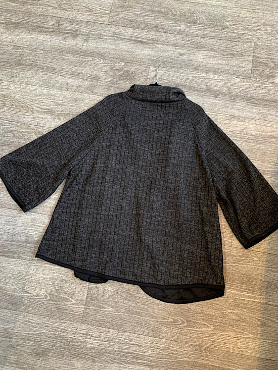 Unknown Charcoal Zip Up Cardigan UKL