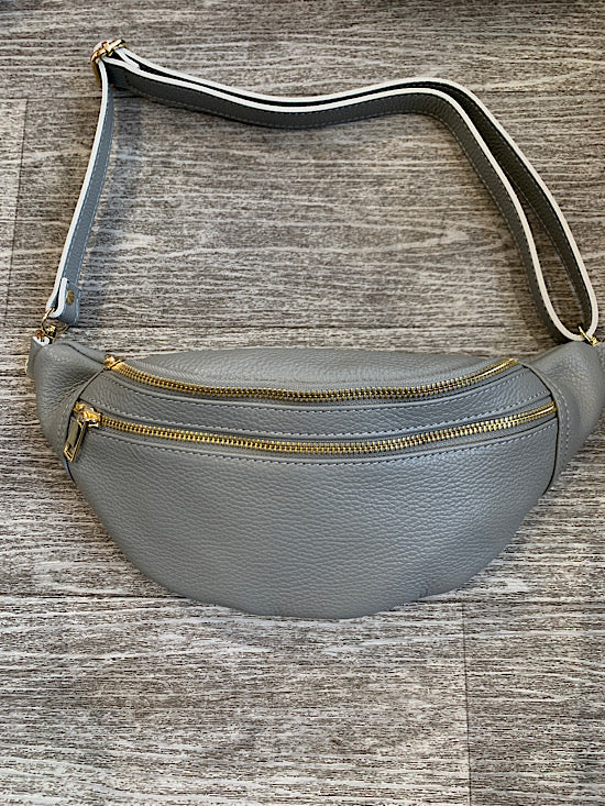 Italian leather sling bag